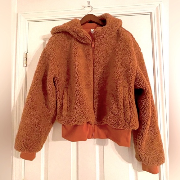 Fabletics Summit Teddy Hooded Jacket - size L - Picture 3 of 4